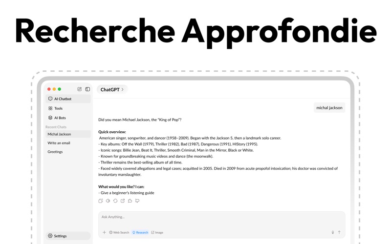 Screenshot #3 pour AI Chatbot: IA Chat Français 5