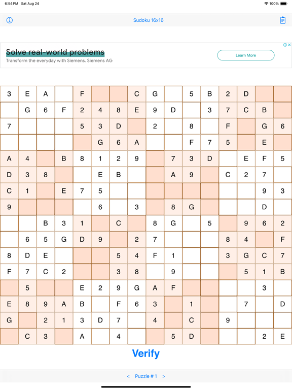 Screenshot #6 pour Sudoku 16x16 Game