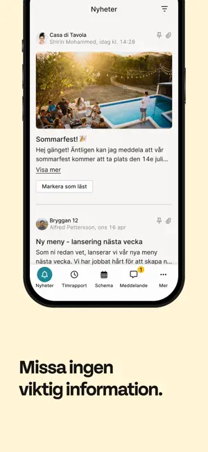 Caspeco Mina sidor iPhone screenshot 2