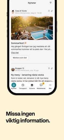Caspeco Mina sidor iPhone screenshot 2