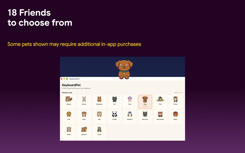 Keyboard Pets - Desktop Pet iPhone screenshot