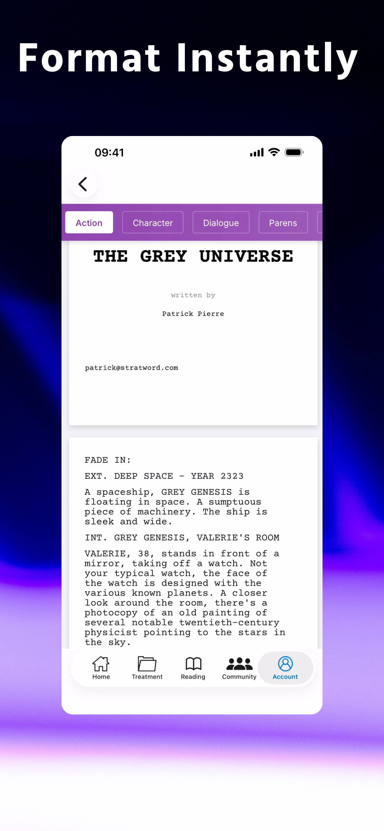 Stratword - Script Writing screenshot 4