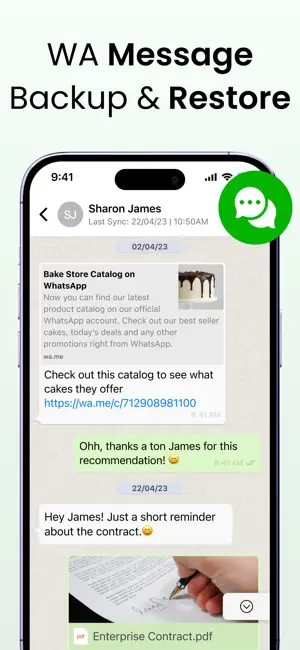 Message Backup Restore Delete iPhone screenshot 2