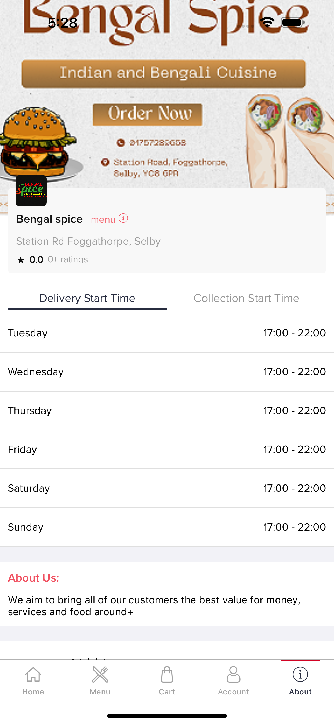 Bengal Spice Online screenshot 3