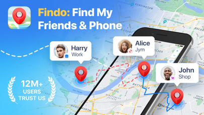 Findo: Find my Friends, Phone Screenshot