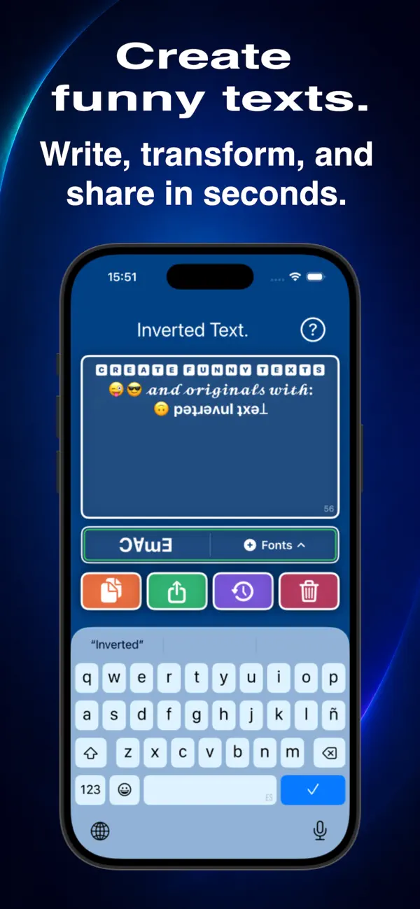 Screenshot #1 pour Inverted text