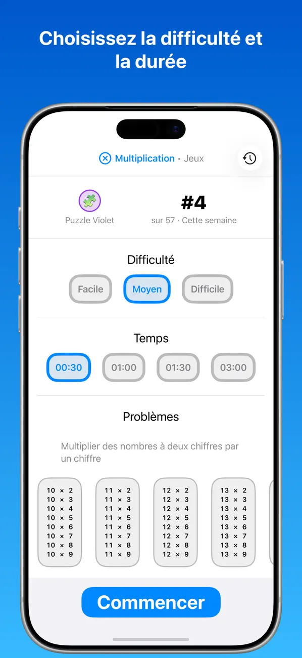 Screenshot #3 pour Mental Math Practice & Games
