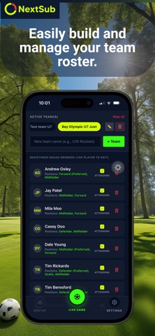 NextSub Soccer Subs App Screenshot 6 of 8