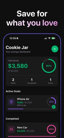 Cookie Jar: Savings Tracker Screenshot 2 of 9