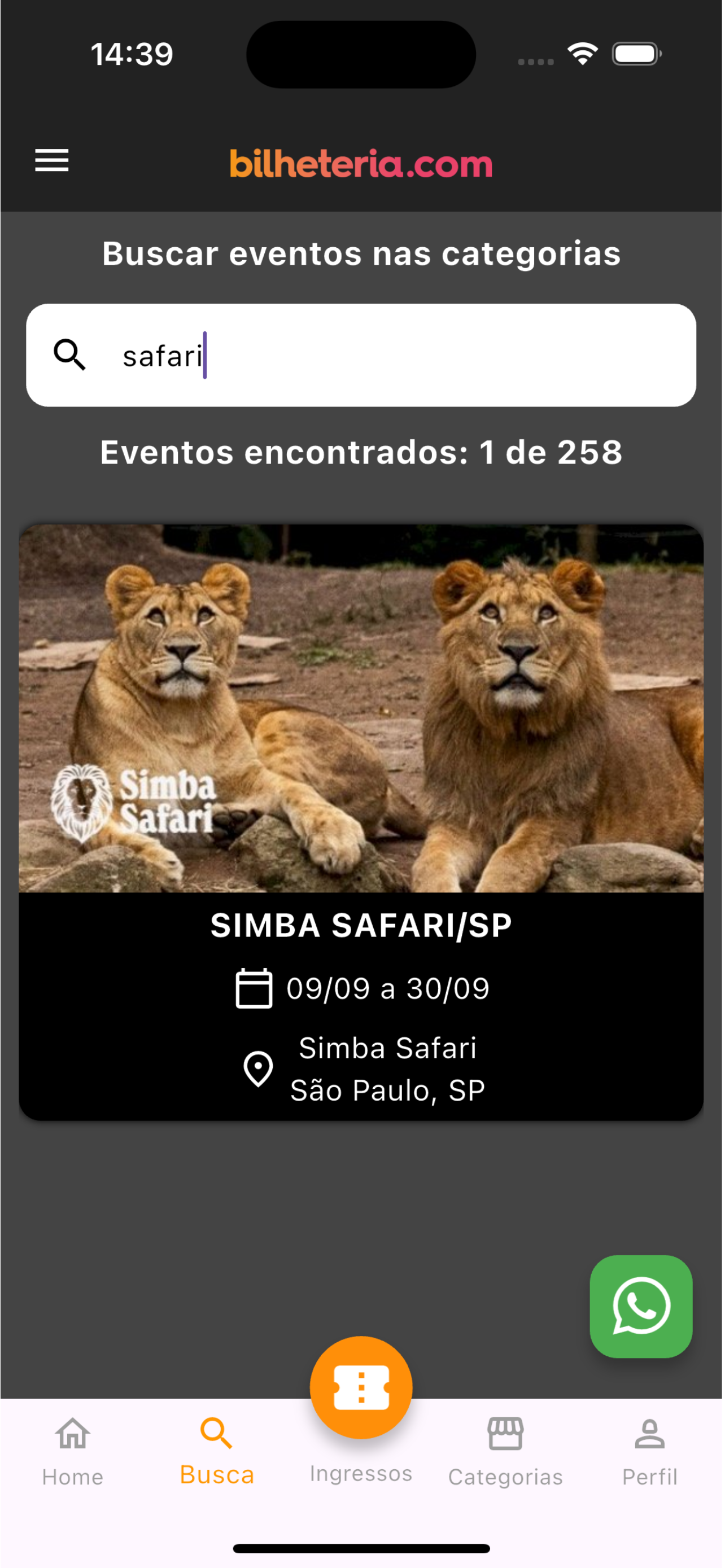BILHETERIA Entretenimentos screenshot 4