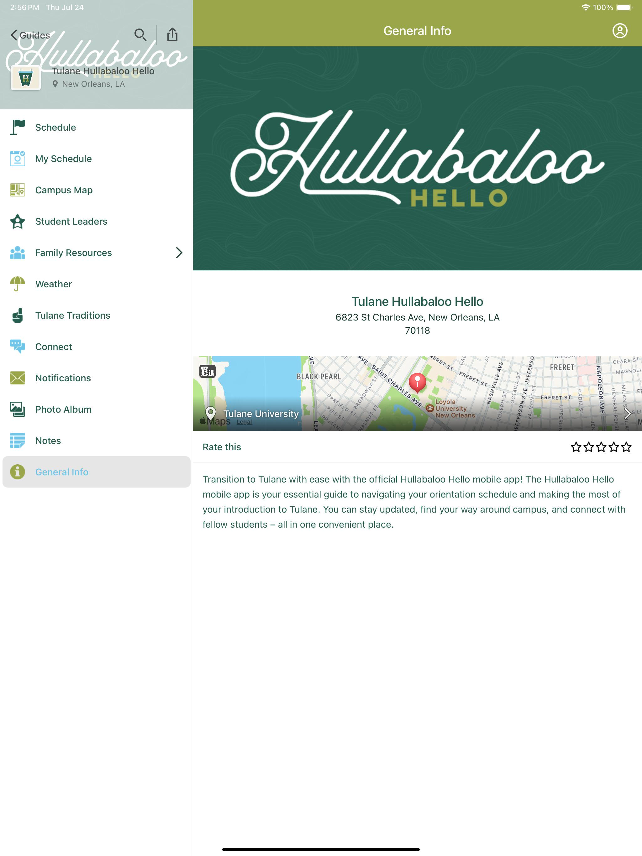 Tulane Hullabaloo Hello