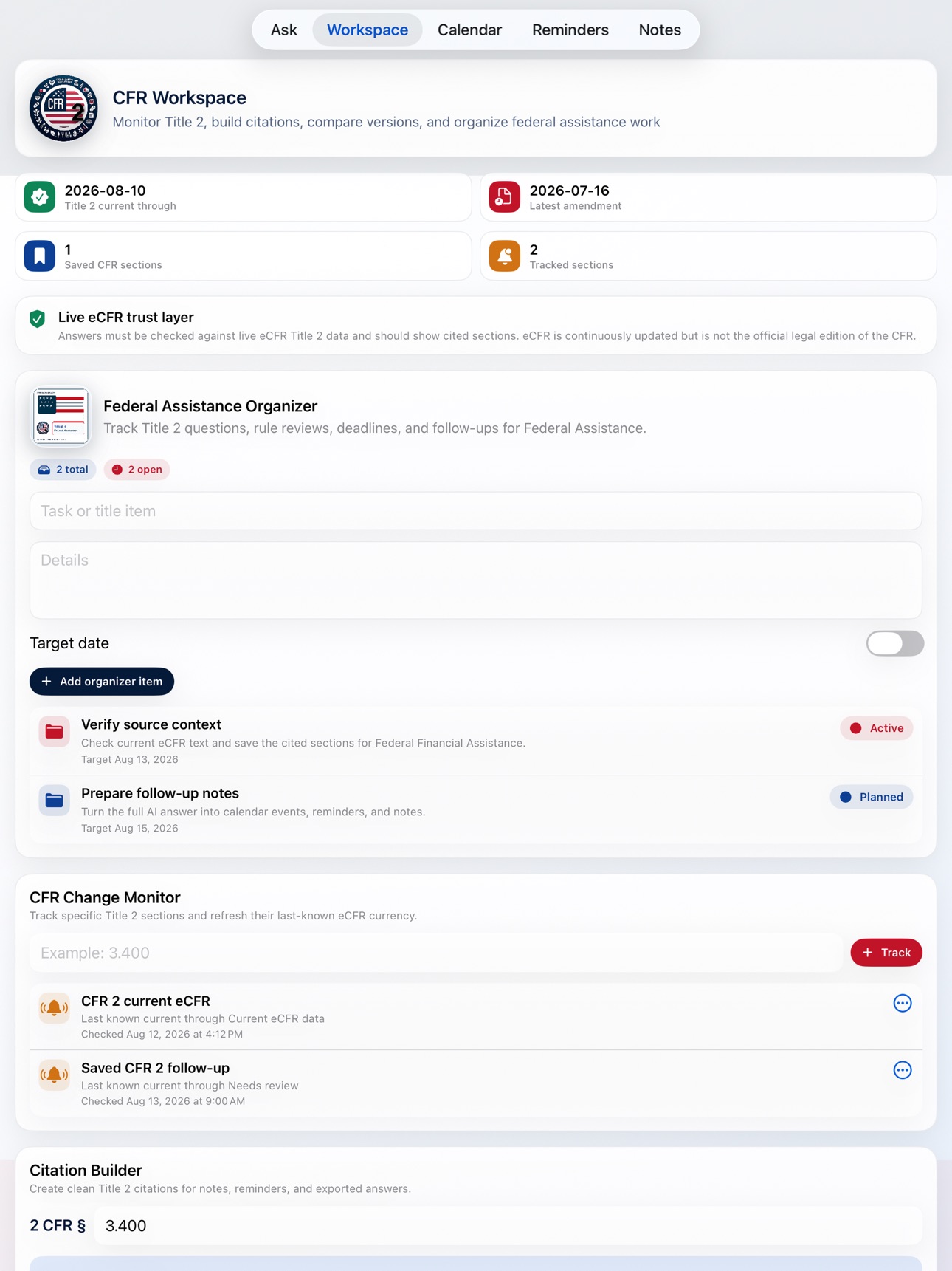 Screenshot 7 of CFR AI - Title 2
