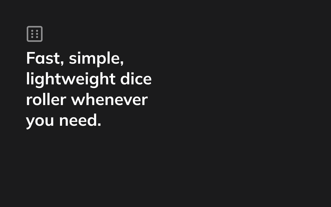Lil Dice Roller