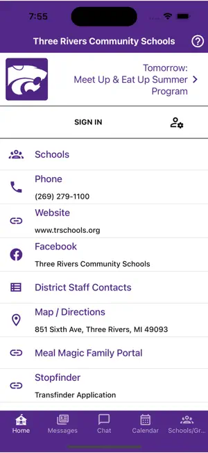 Three Rivers Community Schools screenshot 1