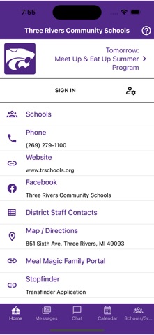 Three Rivers Community Schools Screenshot 1 of 2