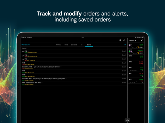 thinkorswim: Trade. Invest. iPad screenshot