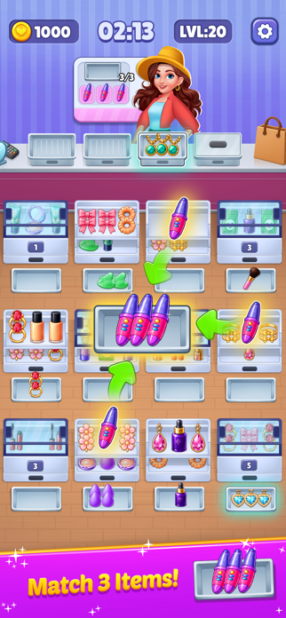 Makeup Sort 3D Puzzle Screenshot 2 of 4