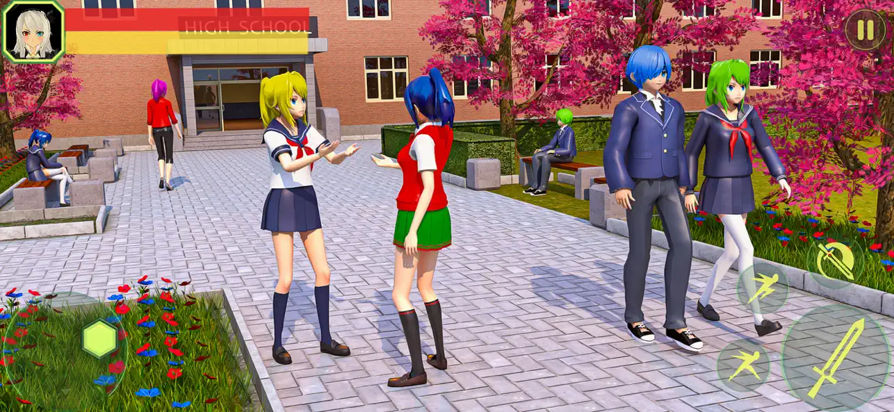 Screenshot #2 pour Animé Lycée fille combattante