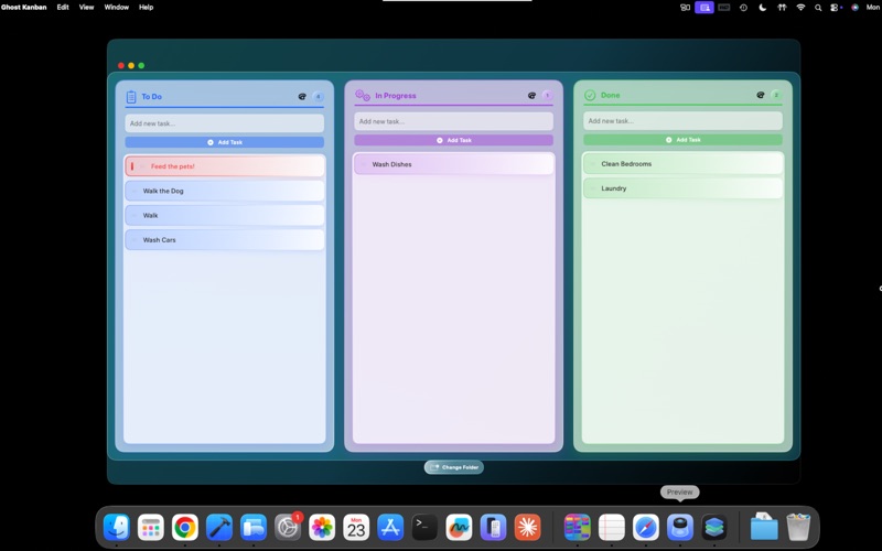 Ghost Kanban iPhone screenshot