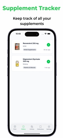 Supplement Scanner: SuppSnitch Screenshot 5 of 7