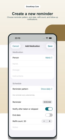 DoseKeep Care screenshot