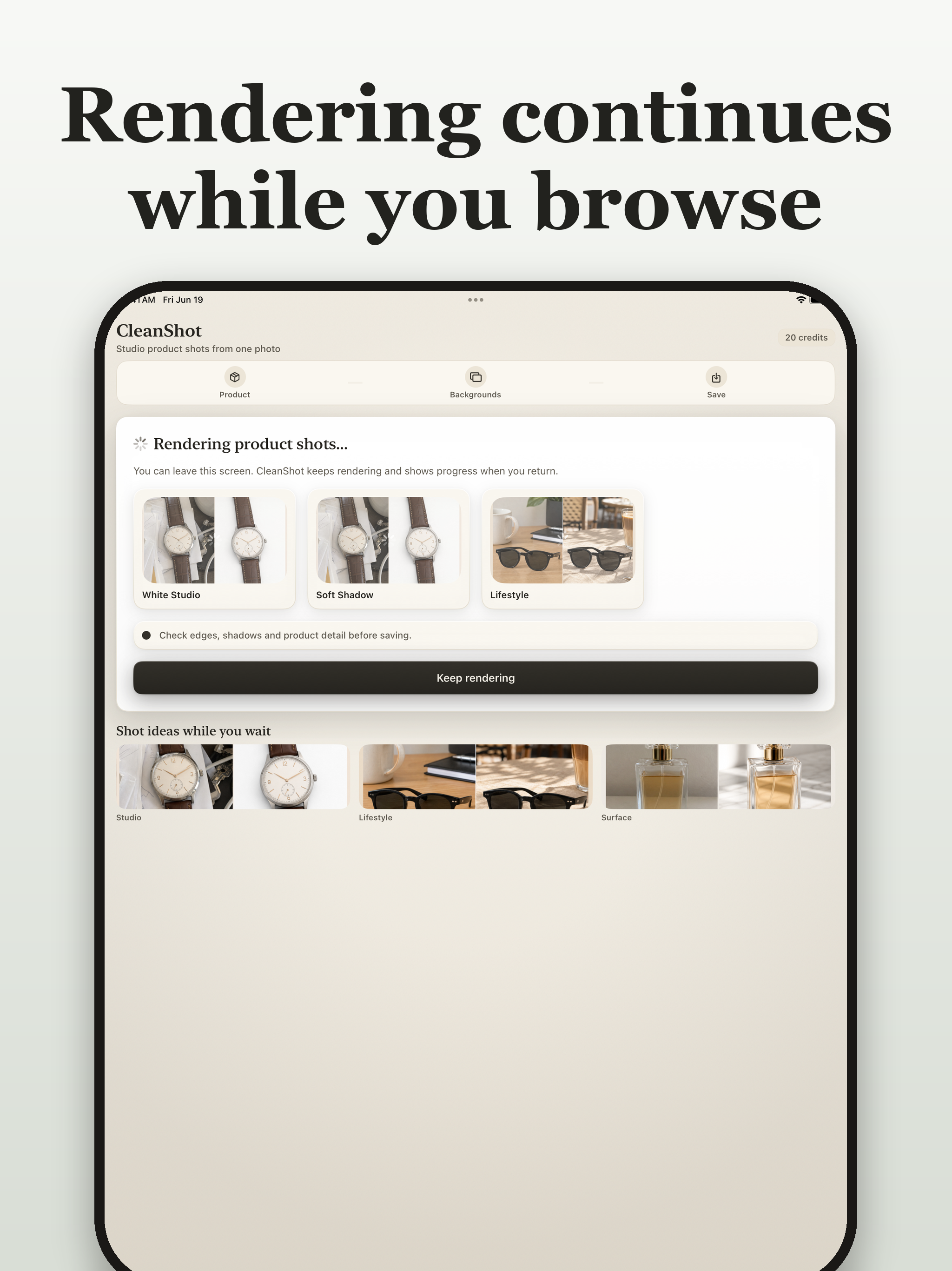 CleanShotAI - Product Photos