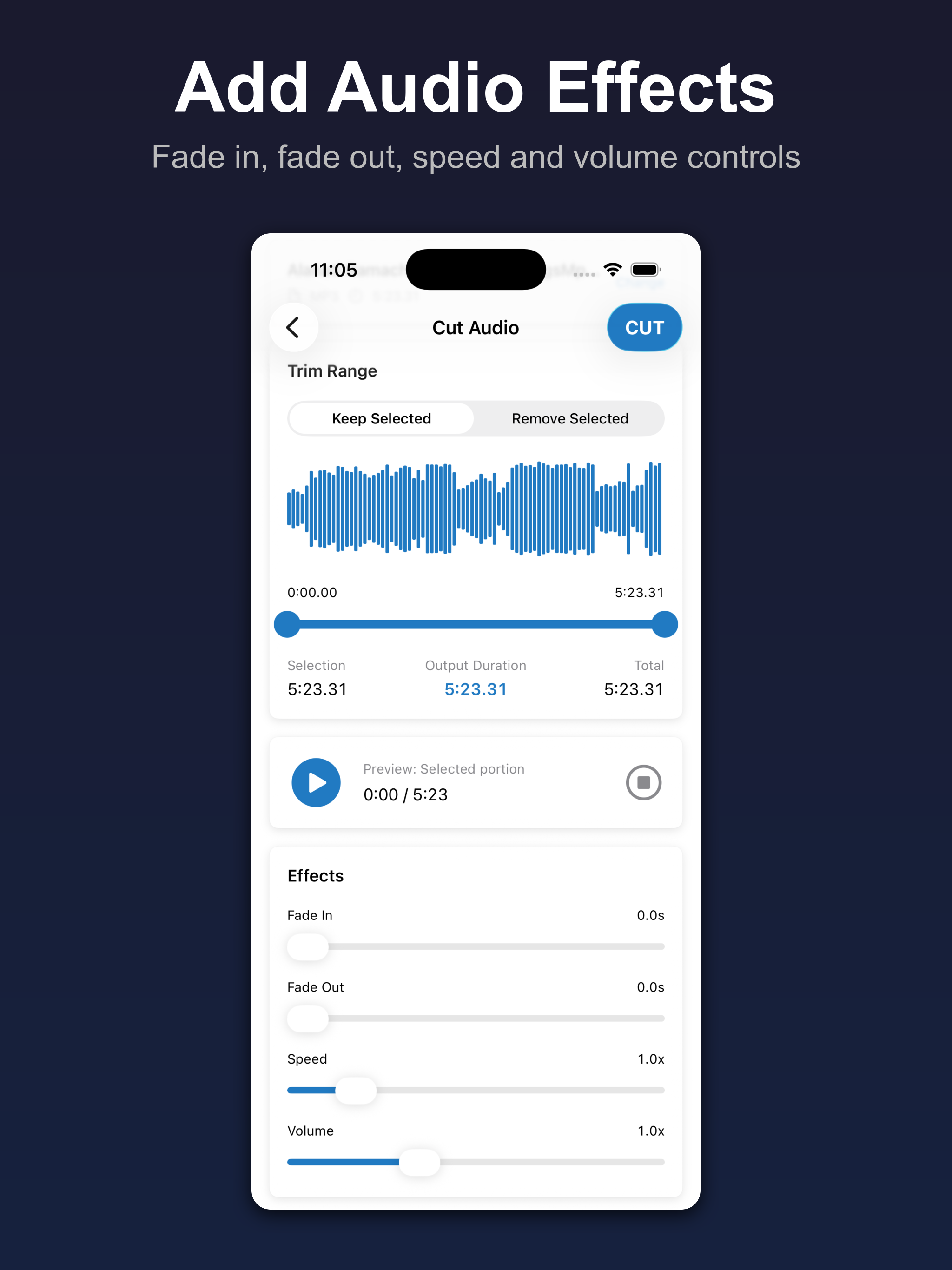 Audio Cutter and Merger