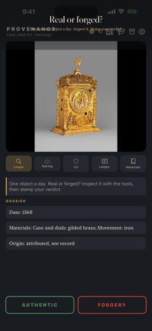 Provenance: Spot the Fake screenshot 1