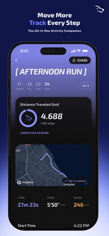 Gymwolf: GPS Run Tracker screenshot