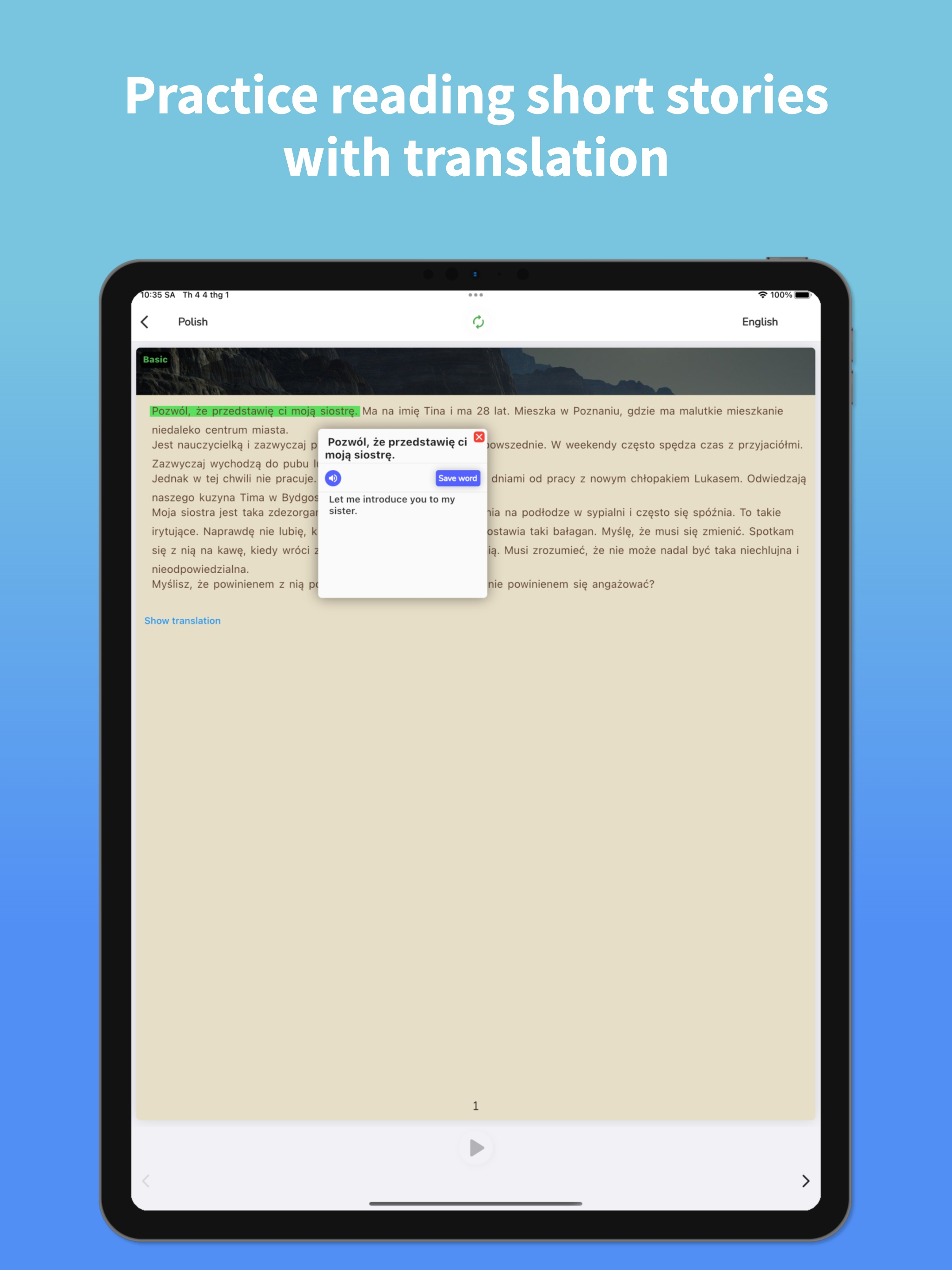 Polish Translator & Learn +