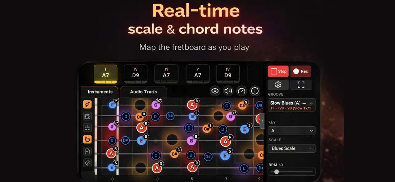 Screenshot #1 pour Guitar GPS App