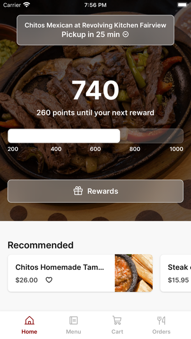 Chitos Authentic Mexican app screenshot