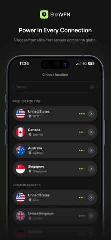 EtchVPN: Secure VPN & Wifi iPhone screenshot 2