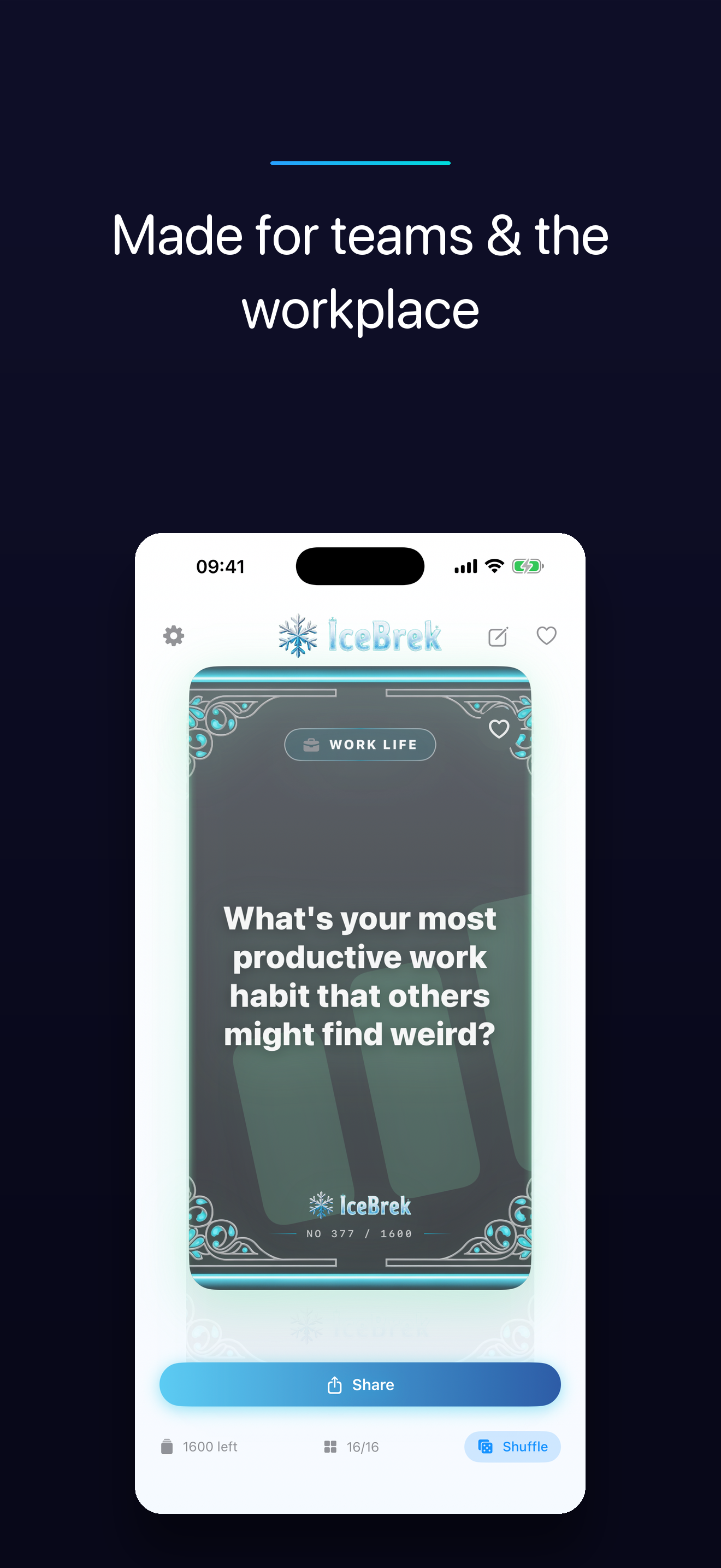 IceBrek: Icebreaker Questions