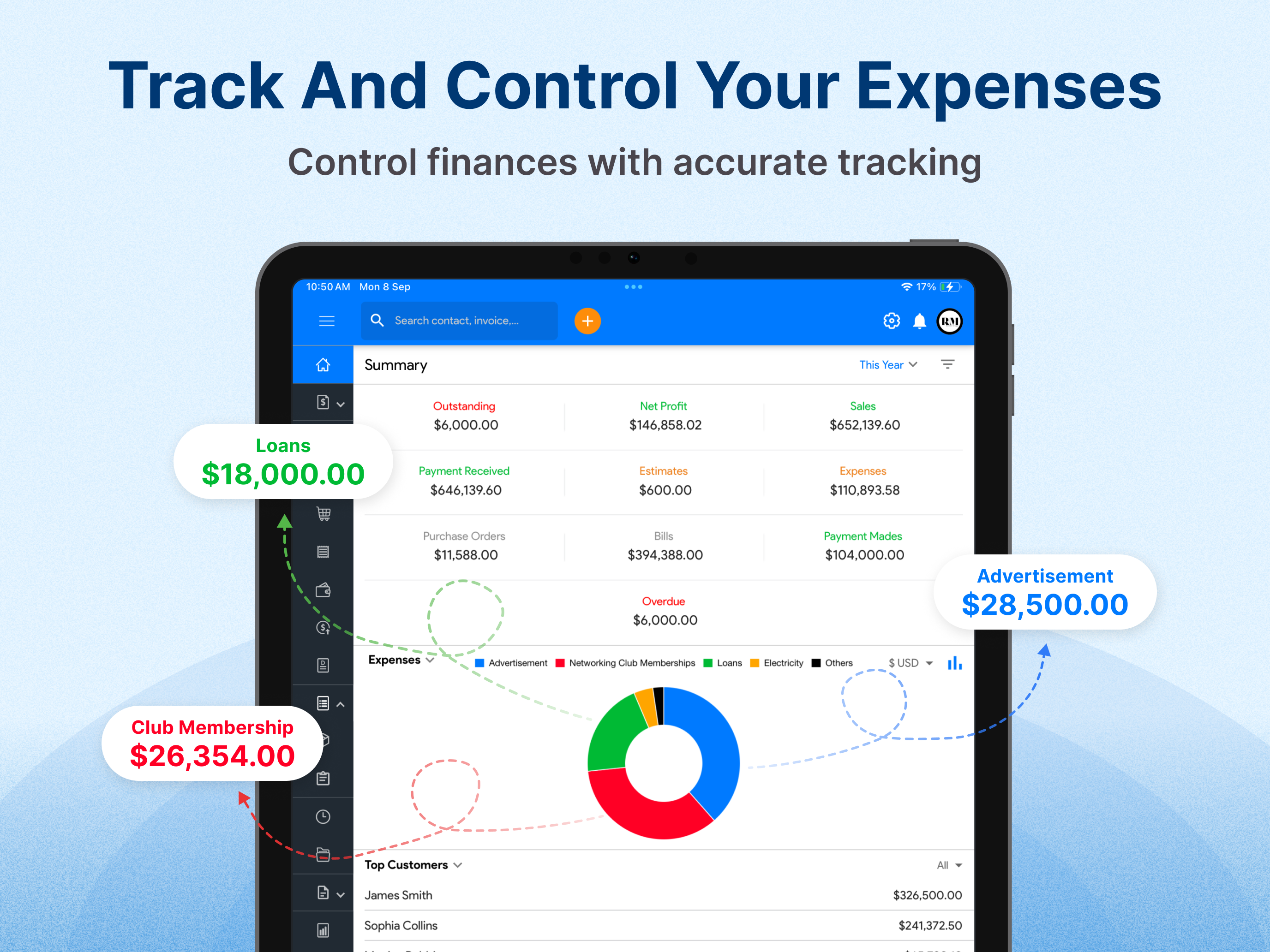 Accounting App - Moon Billing