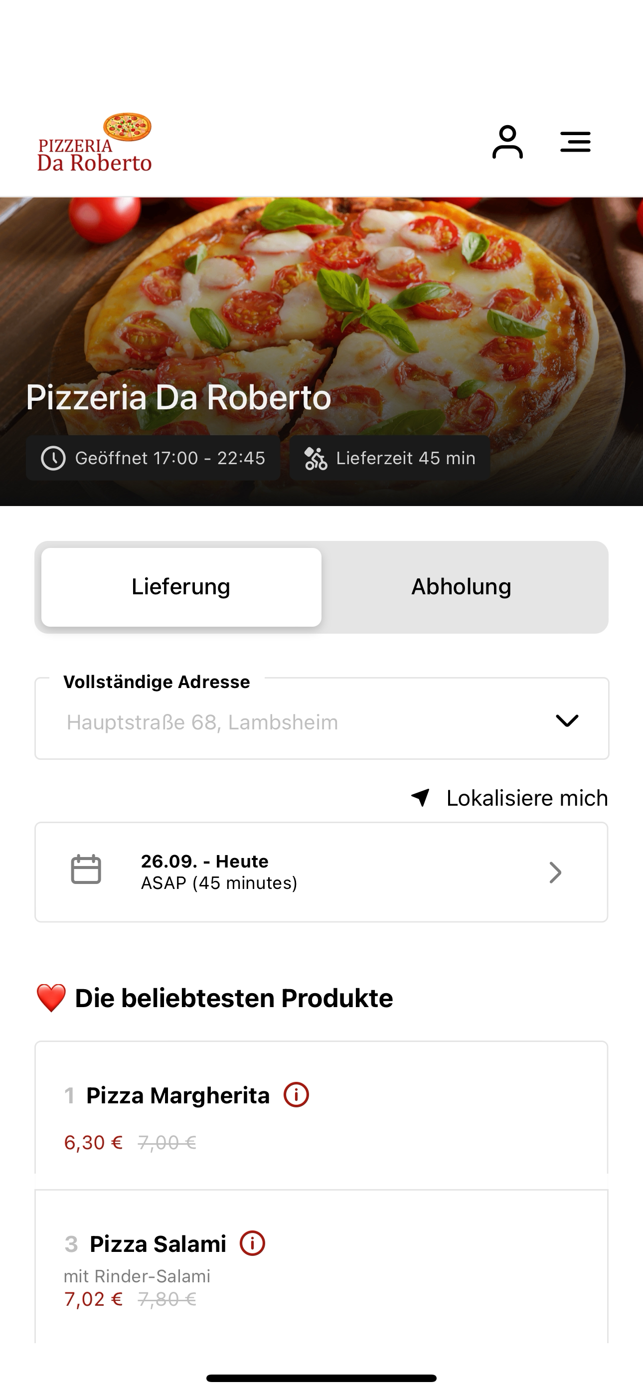Pizzeria Da Roberto DE