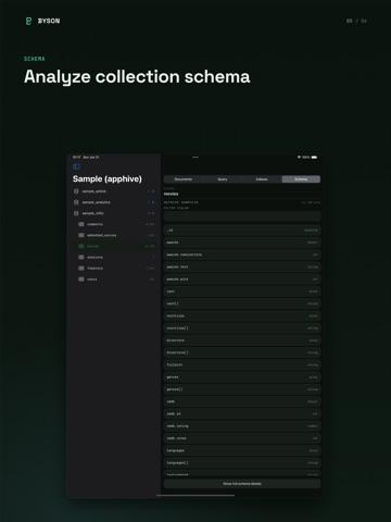Byson: MongoDB Client ipad screenshot 3