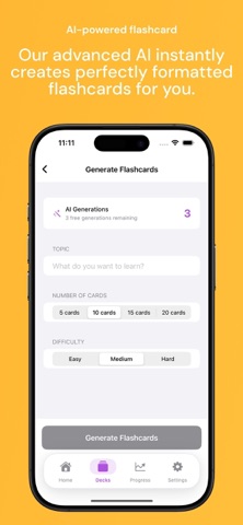 Remembify - AI Flashcards iPhone screenshot