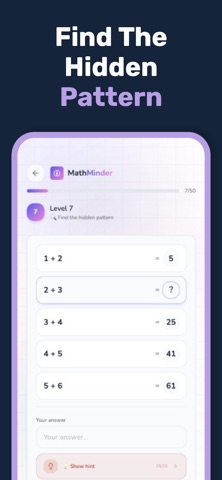MathMinder - Patterns&Puzzles Screenshot 6 of 8