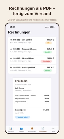 Kaffee Manager screenshot