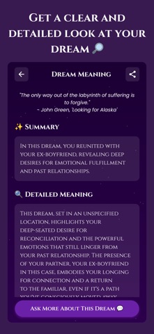 Dream Meaning Interpretations iPhone screenshot