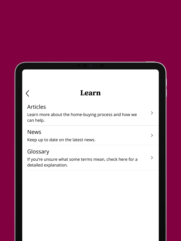 HomeSale Mortgage, LLC APP iPad screenshot 5 - Finance app