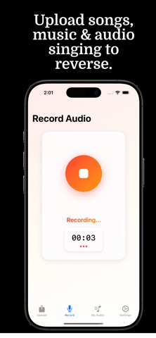 Reverse Audio - BackTrack Screenshot 3 of 3
