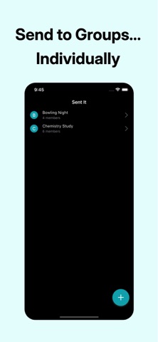 Sent It: Mass text individuals screenshot