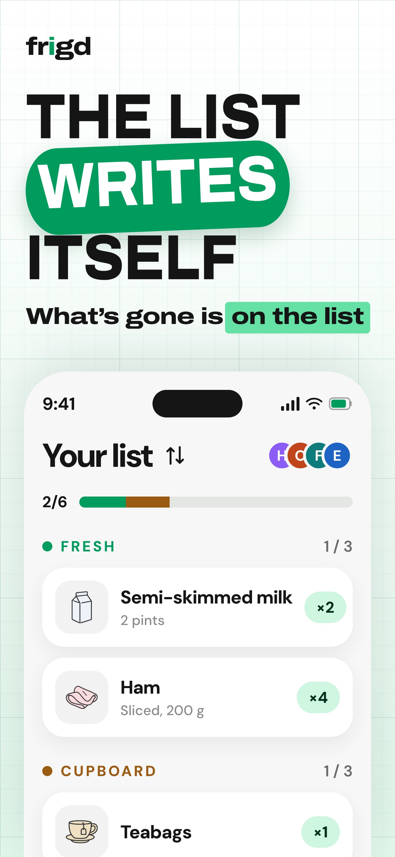 Screenshot 3 of Frigd: Smart Shopping List