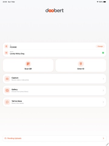 Doobert iPad screenshot