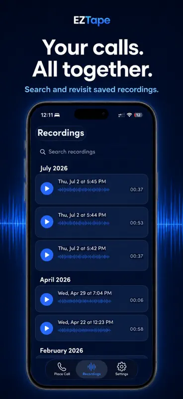 Call recording app for iphone screenshot 2 of 5