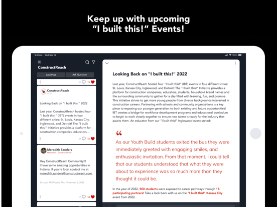 ConstructReach iPad screenshot 2 - Business app