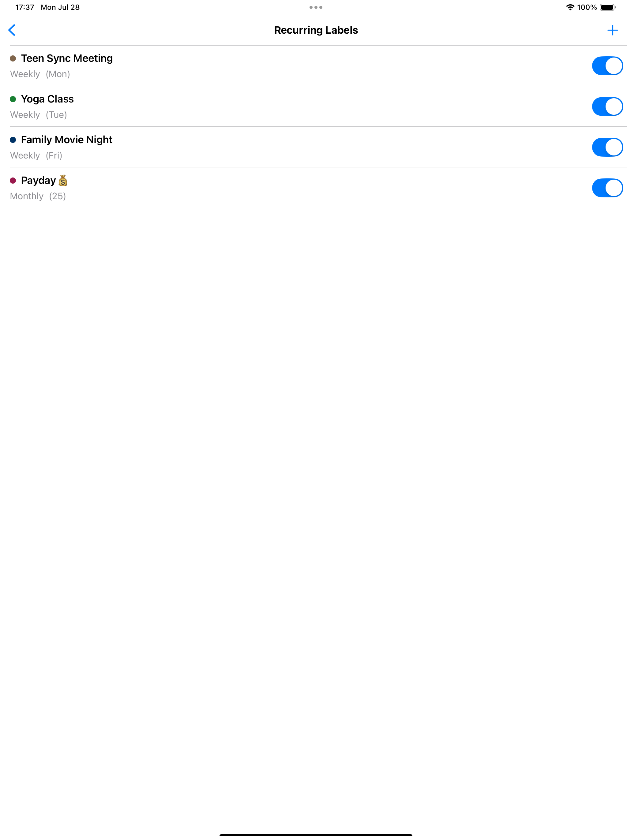 Simple Vertical Calendar screenshot 6