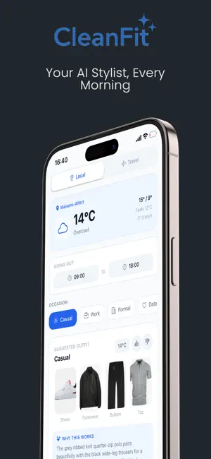 CleanFit: AI Outfit Planner screenshot 1